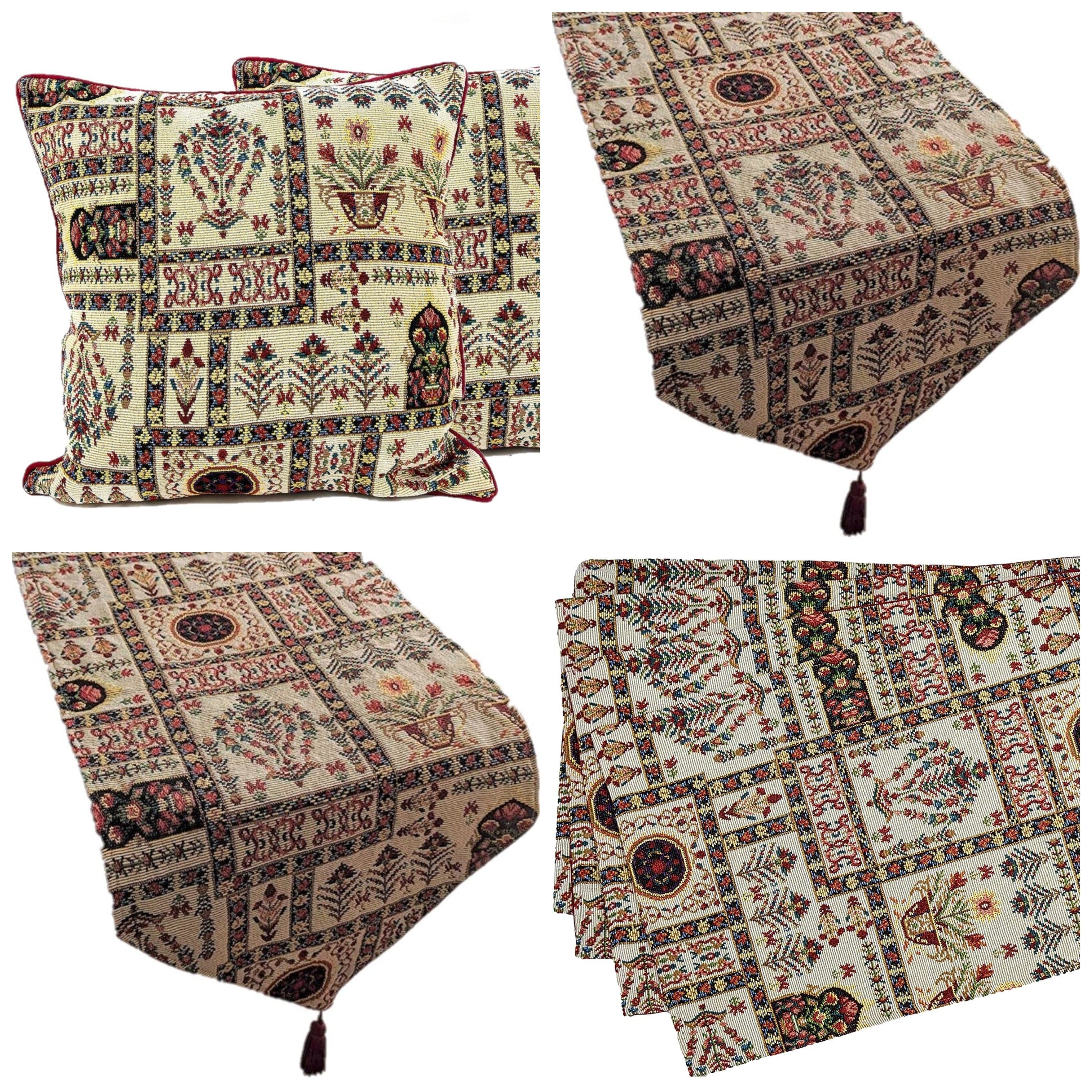 Light Botanical Floral Tapestry Table Set – DaDa Bedding Collection