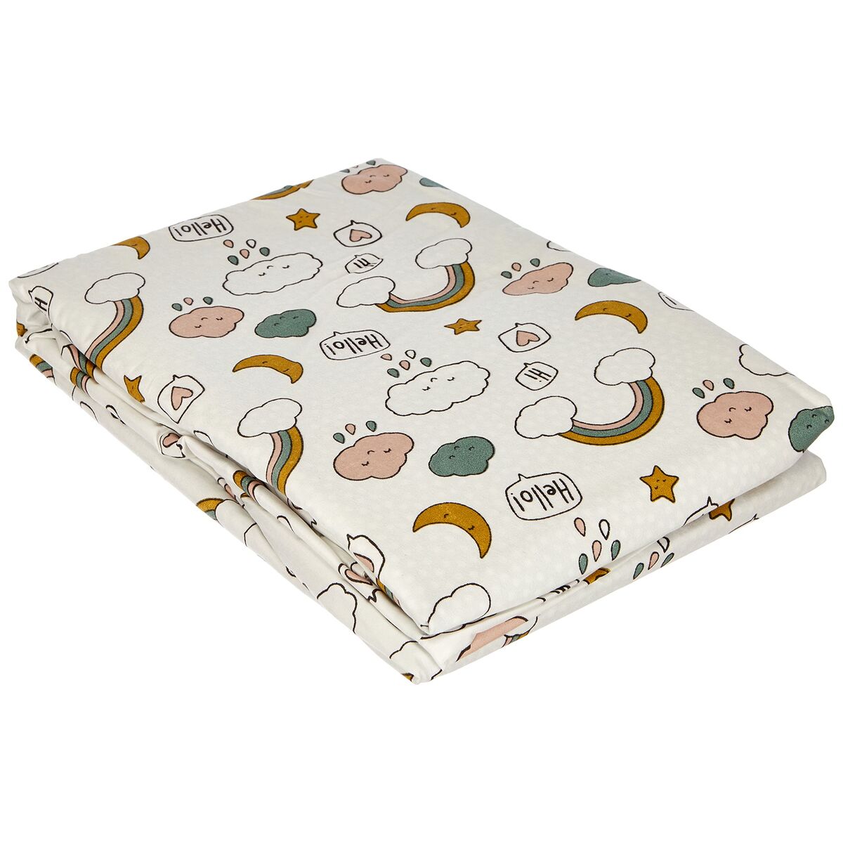 Children’s White Microfibre Duvet Cover Set – Single Bed (2-Piece Set)