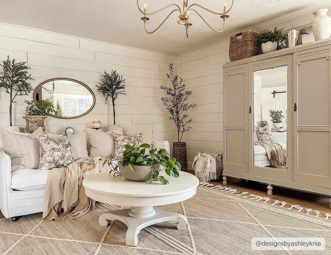 Handwoven Jute & Wool Rug – Bohemian Transitional Style, Cream & Tan