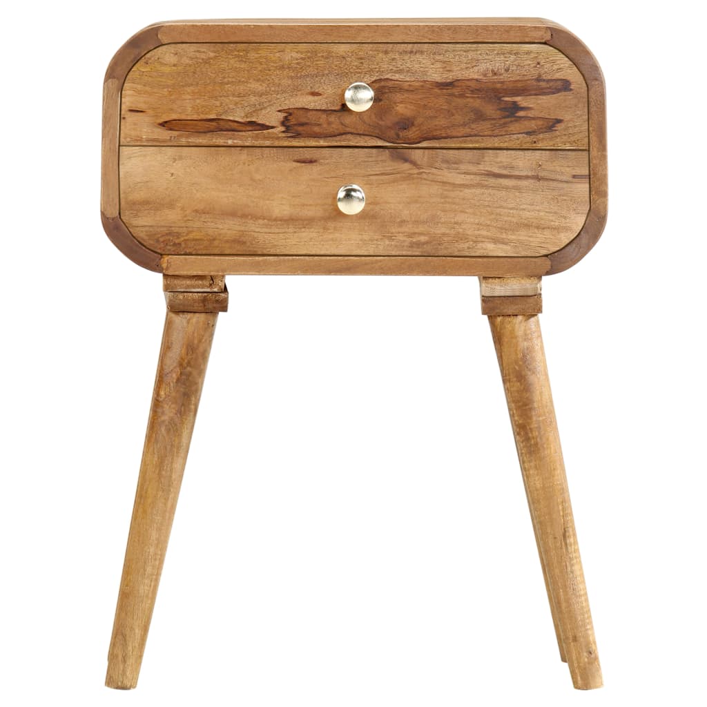 Solid Mango Wood Bedside Table – Rustic Elegance with Timeless Craftsmanship