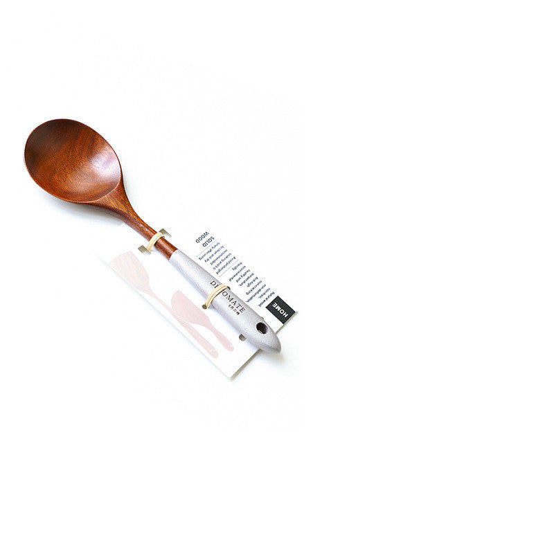 Handcrafted Teak Wooden Kitchen Utensil Set – Eco-Friendly Colorful Lacquer Handles (5/7 Pieces)