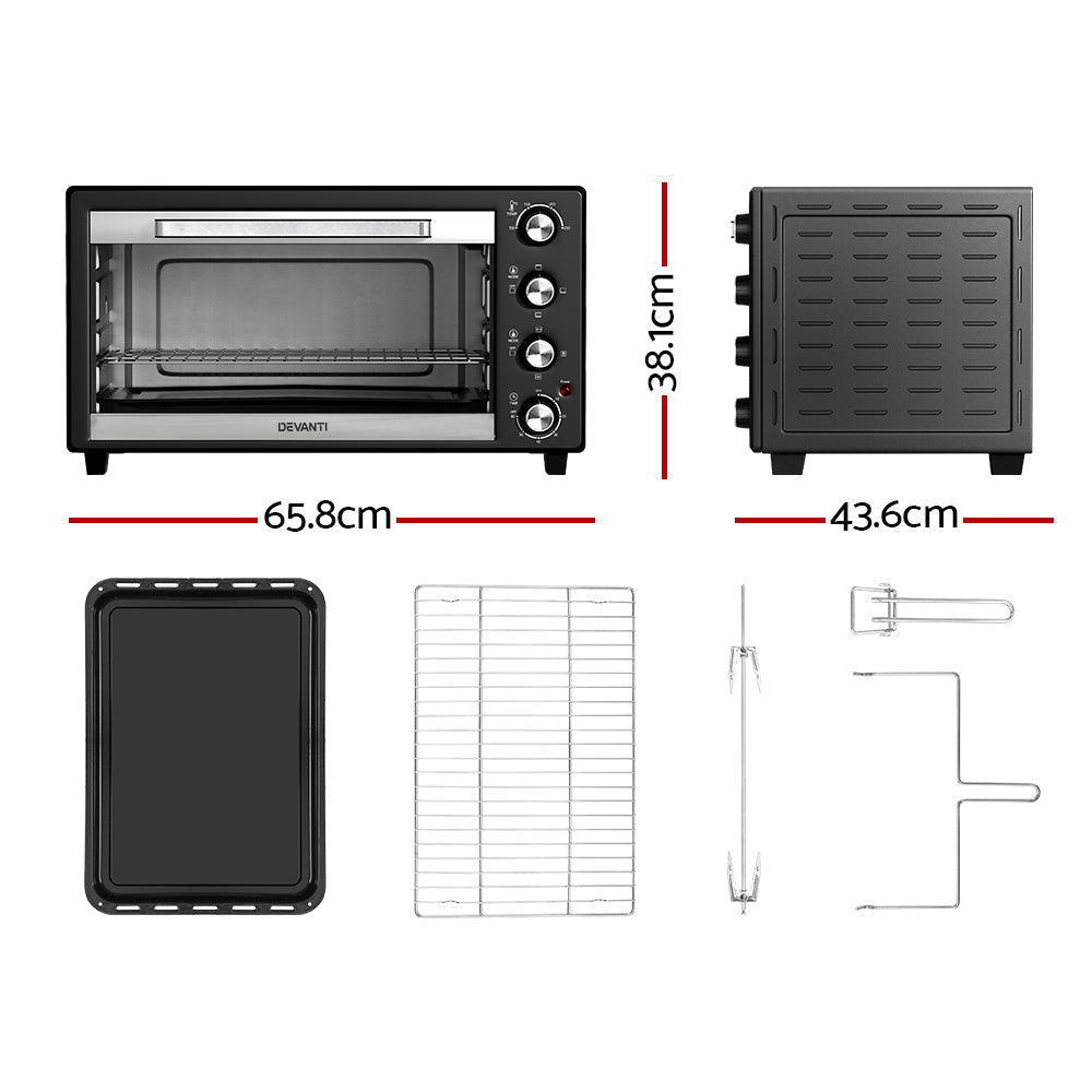 Portable 60L Convection Oven – Bake, Roast & Grill Anywhere