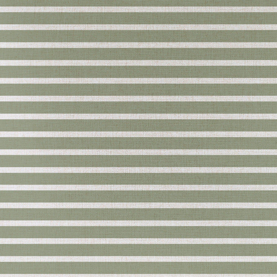 Hampton Stripe Sage Cushion Cover - 45x45cm Coastal Fringe Luxury Cushion for Home