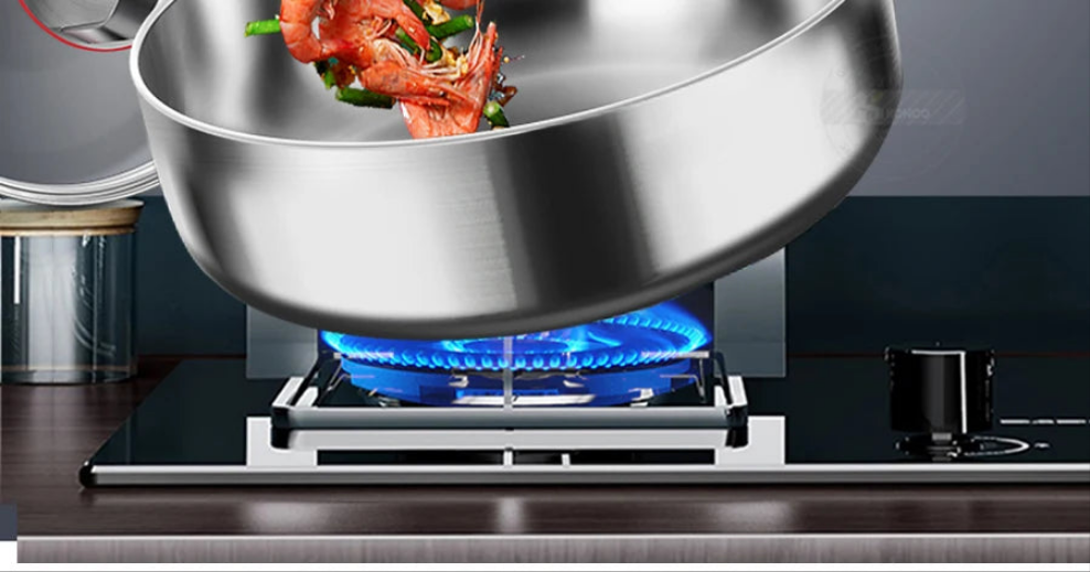 316 Stainless Steel Frying Pan 20 cm – Non-Stick Multi-Layer Cookware for Home & Professional Chefs WHIMSICAL HOME OF CREATIONS