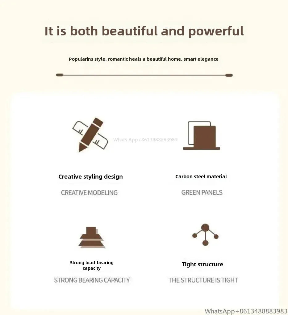 Nordic Cream Coffee Table – Light, Luxurious & Strong WHIMSICAL HOME OF CREATIONS