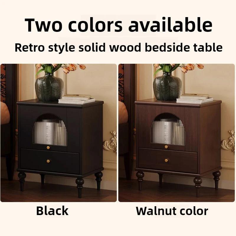 Retro French Vintage Side Cabinet Nightstand WHIMSICAL HOME OF CREATIONS