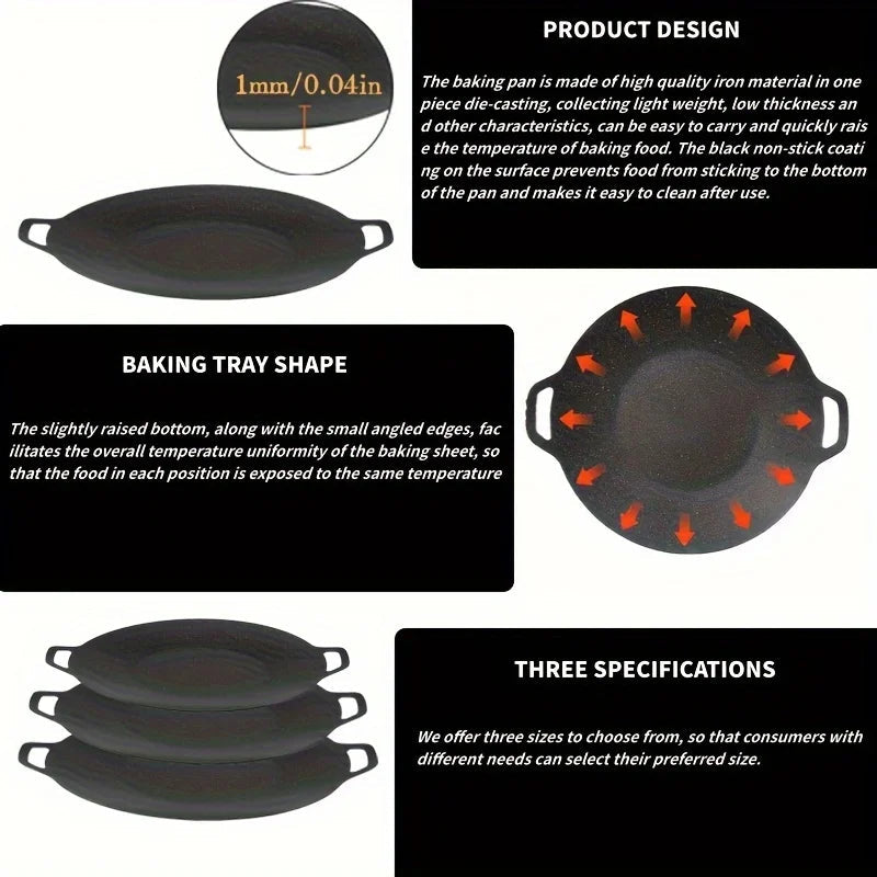 All-Purpose Non-Stick Grill Pan – Indoor, Outdoor & Travel Friendly WHIMSICAL HOME OF CREATIONS