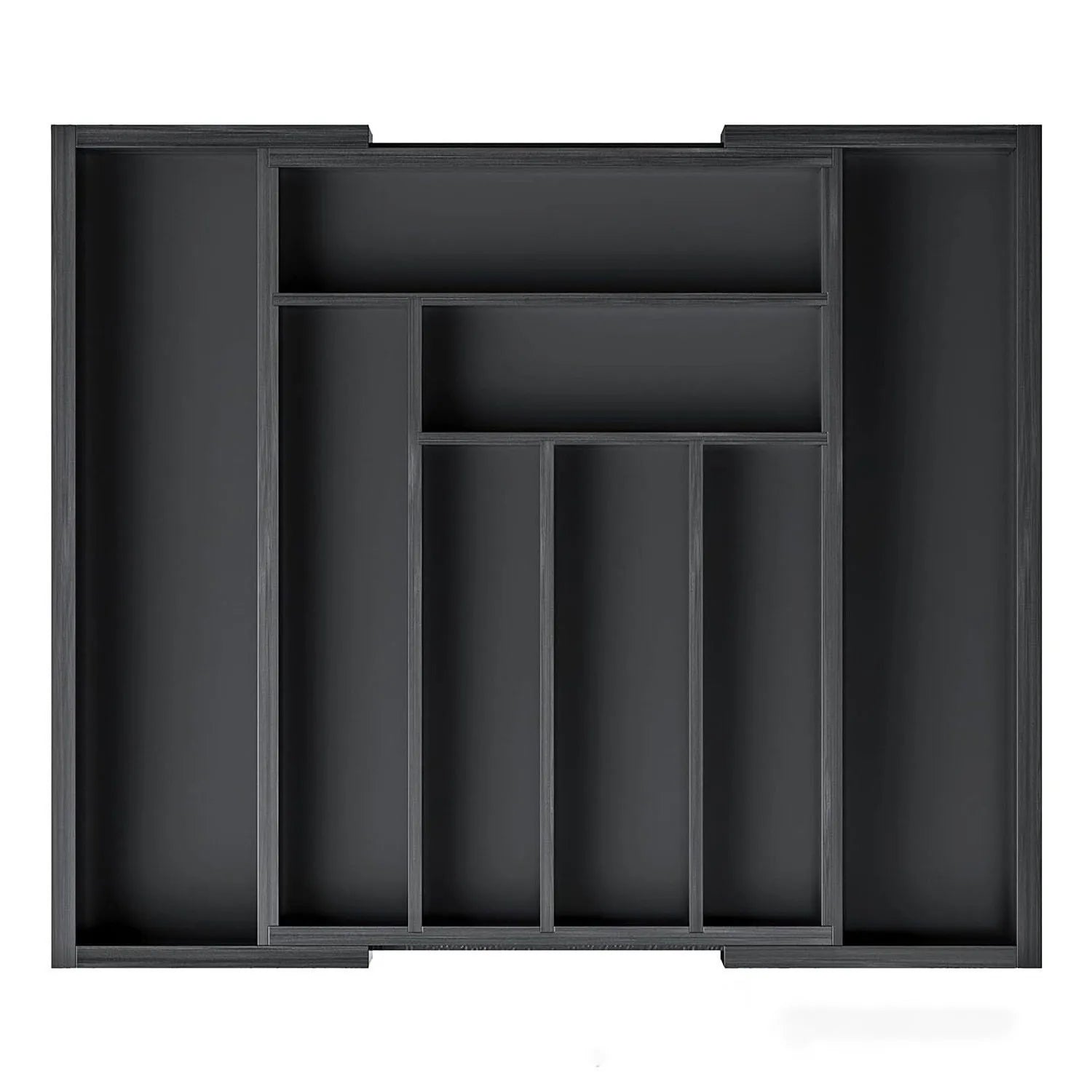 Adjustable Bamboo Drawer Organiser – Expandable 8-Grid Cutlery & Utensil Storage for Kitchen, Office & Home WHIMSICAL HOME OF CREATIONS