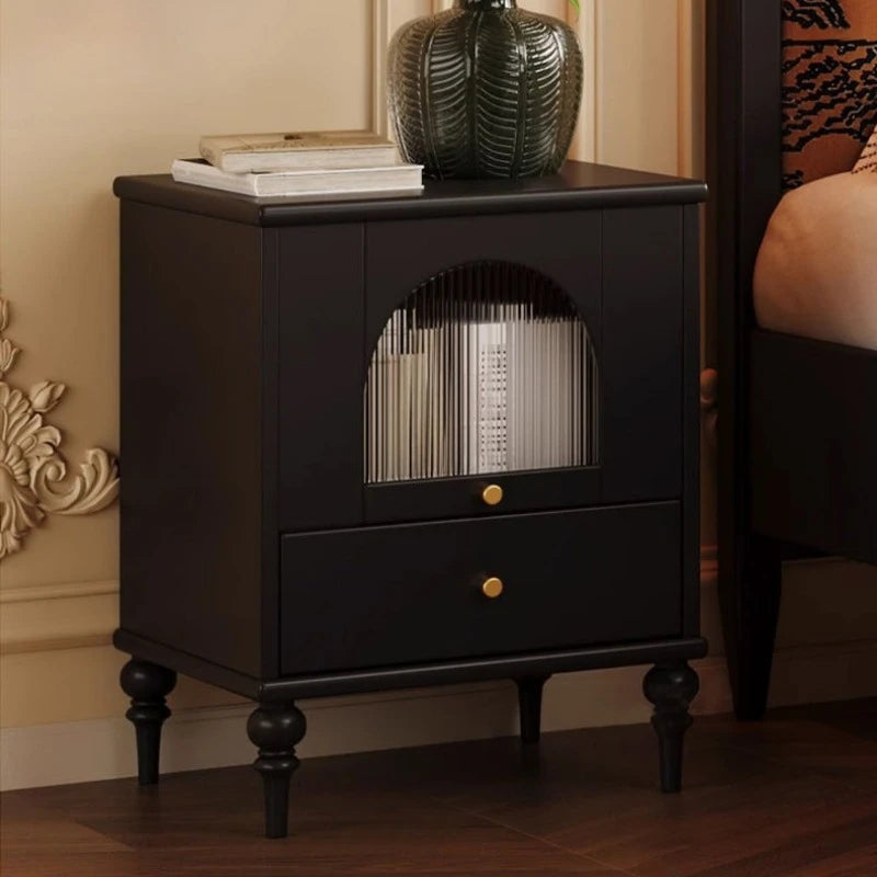 Retro French Vintage Side Cabinet Nightstand WHIMSICAL HOME OF CREATIONS