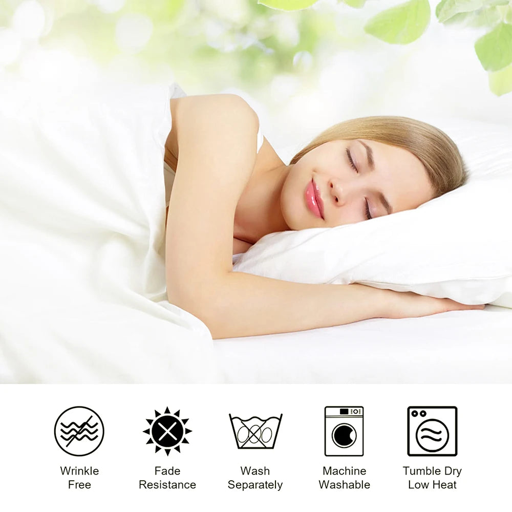 Luxury 300 TC Polyester Microfiber Sheets – Silky Soft, Wrinkle-Free, Deep Pockets, Fade-Resistant 4-Piece Set WHIMSICAL HOME OF CREATIONS