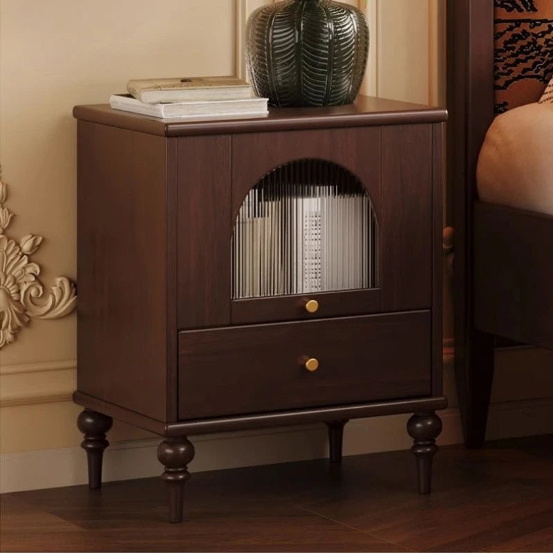 Retro French Vintage Side Cabinet Nightstand WHIMSICAL HOME OF CREATIONS