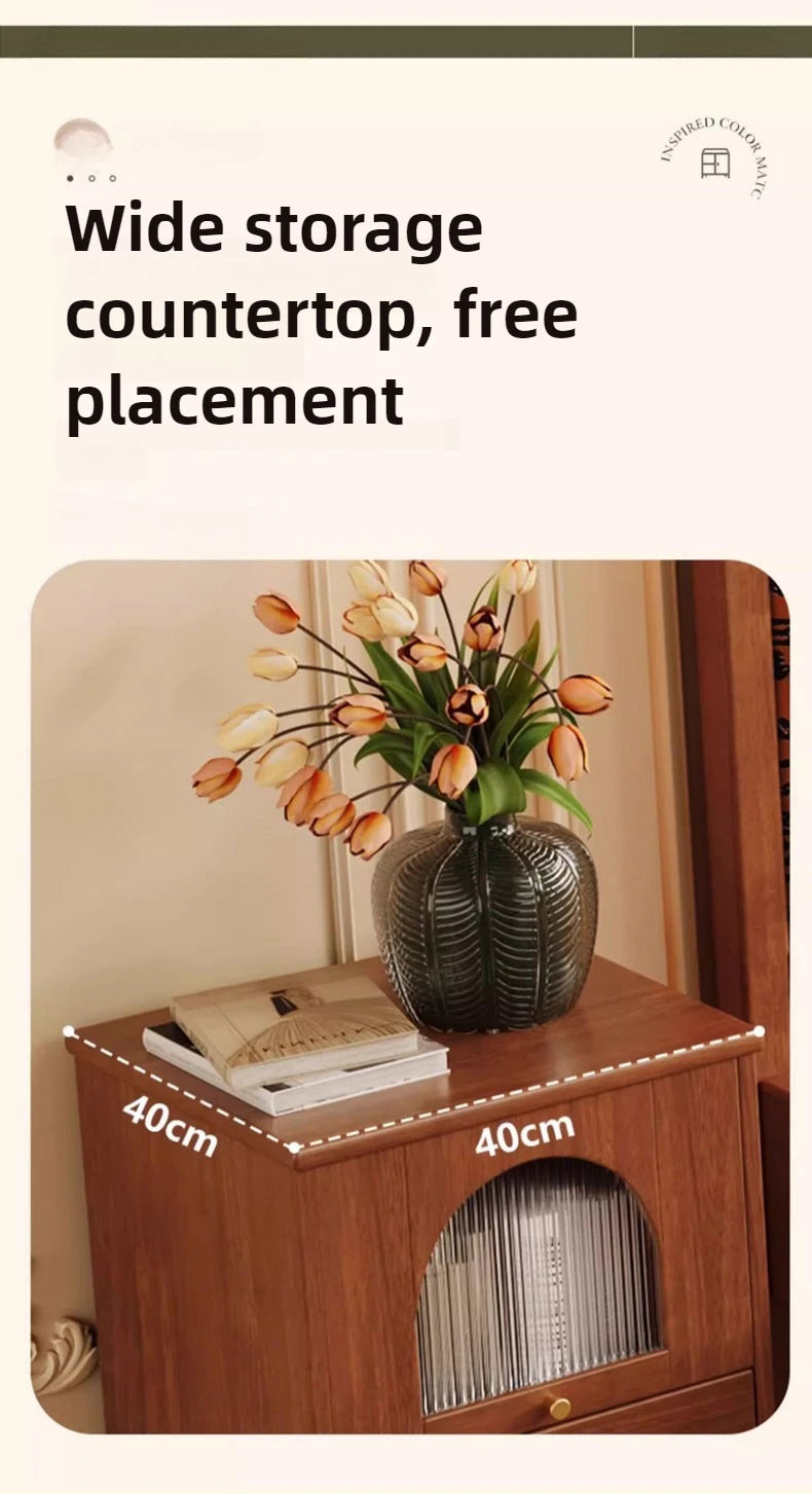 Retro French Vintage Side Cabinet Nightstand WHIMSICAL HOME OF CREATIONS