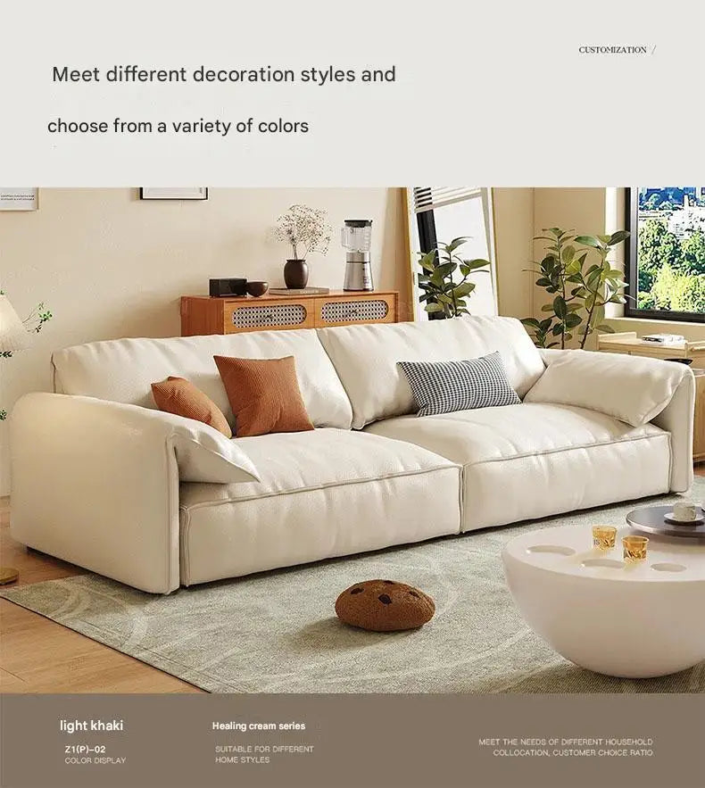 Crafted in genuine Nappa calf leather with a sleek ivory White finish for timeless elegance, a recliner that blends luxury materials with modern comfort WHIMSICAL HOME OF CREATIONS