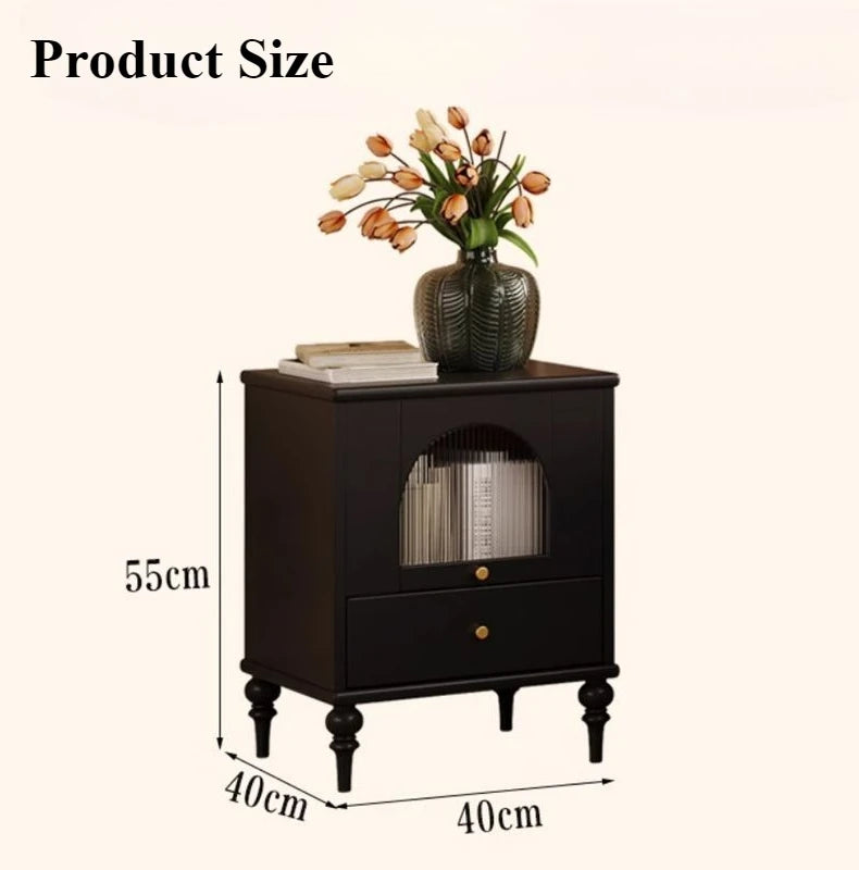 Retro French Vintage Side Cabinet Nightstand WHIMSICAL HOME OF CREATIONS