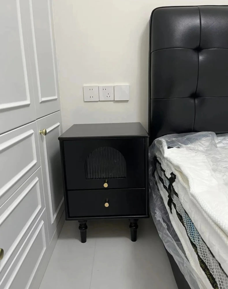 Retro French Vintage Side Cabinet Nightstand WHIMSICAL HOME OF CREATIONS