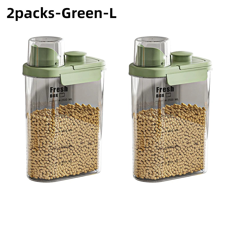 Ocean Green & Cream Double-Sealed Storage Containers – Aesthetic & Durable WHIMSICAL HOME OF CREATIONS