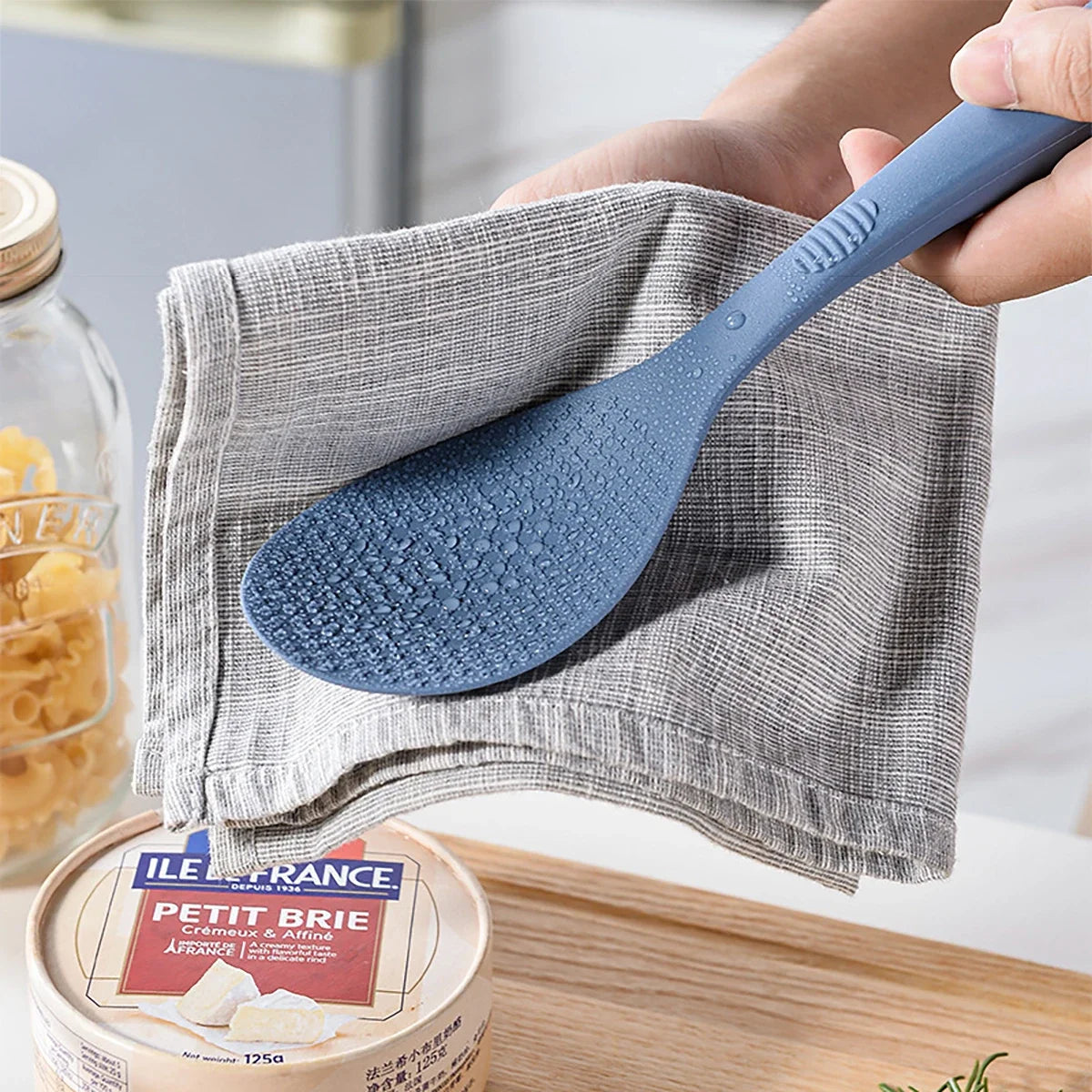 1PC Food Grade Silicone Rice Spoon Household Non Stick Pot Cooking Spoon High-temperature Resistant Kitchen Tools WHIMSICAL HOME OF CREATIONS