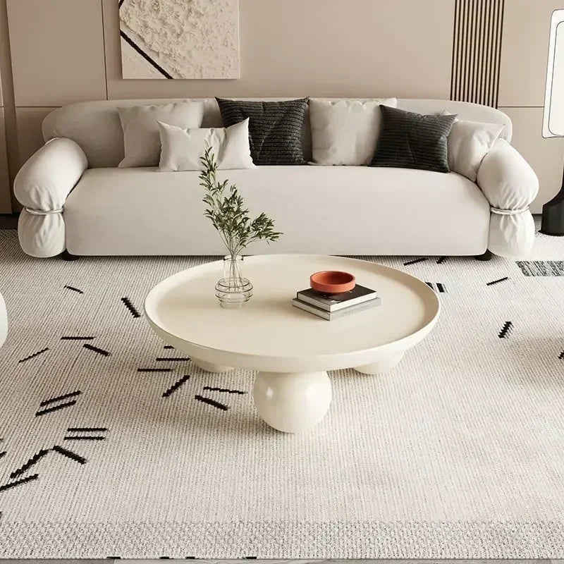 Nordic Cream Coffee Table – Light, Luxurious & Strong WHIMSICAL HOME OF CREATIONS