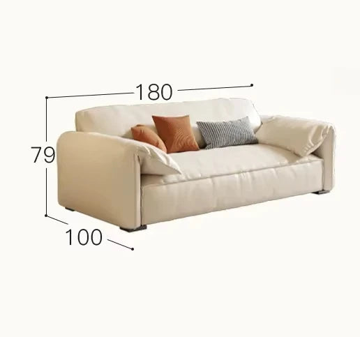 Crafted in genuine Nappa calf leather with a sleek ivory White finish for timeless elegance, a recliner that blends luxury materials with modern comfort WHIMSICAL HOME OF CREATIONS