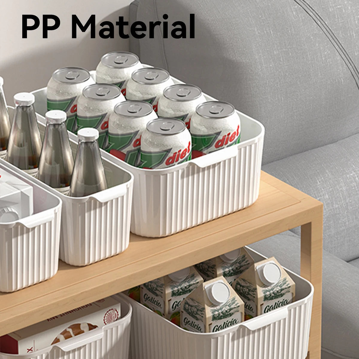 Multifunctional Food-Grade Storage Baskets – Smart, Stackable & Fridge-Safe WHIMSICAL HOME OF CREATIONS