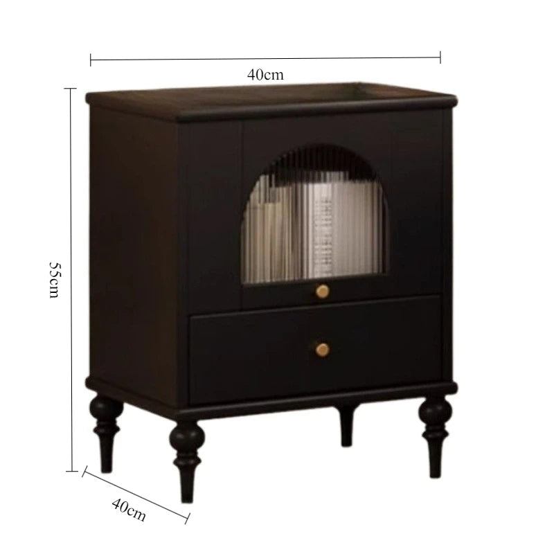 Retro French Vintage Side Cabinet Nightstand WHIMSICAL HOME OF CREATIONS