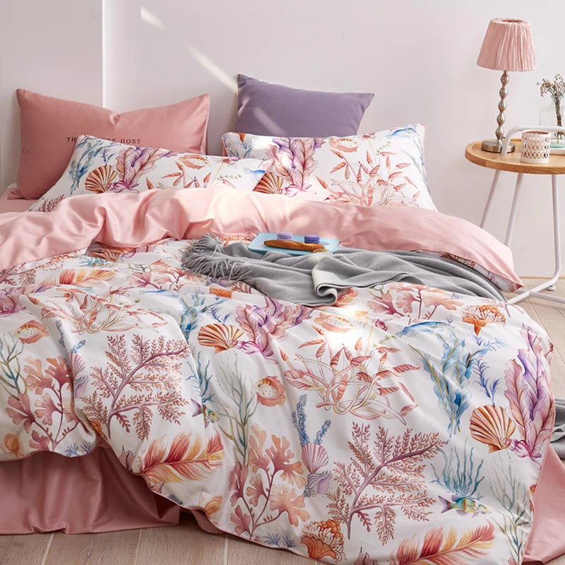 Luxury 600 TC Egyptian Cotton Bedding Set – Soft, Durable, Pastoral Elegance WHIMSICAL HOME OF CREATIONS