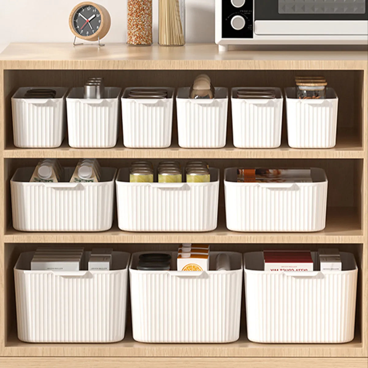 Multifunctional Food-Grade Storage Baskets – Smart, Stackable & Fridge-Safe WHIMSICAL HOME OF CREATIONS