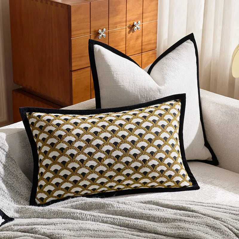 French Vintage Shell Chenille Pillow Covers – Timeless Elegance WHIMSICAL HOME OF CREATIONS