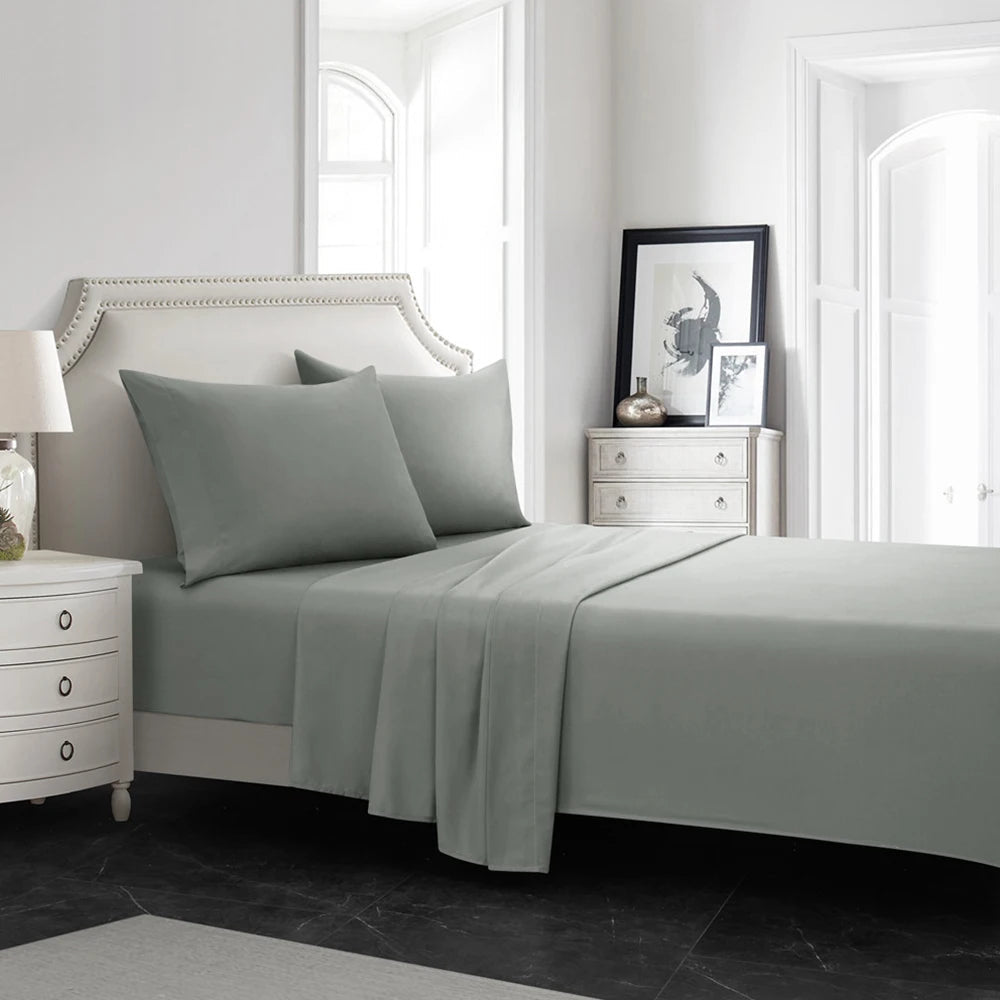 Luxury 300 TC Polyester Microfiber Sheets – Silky Soft, Wrinkle-Free, Deep Pockets, Fade-Resistant 4-Piece Set WHIMSICAL HOME OF CREATIONS