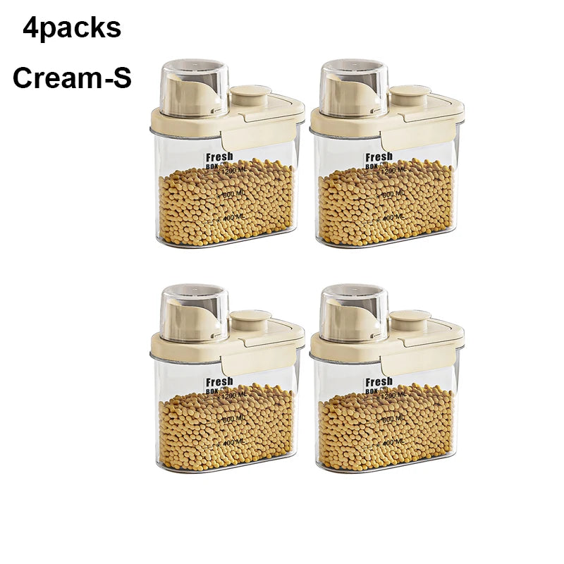 Ocean Green & Cream Double-Sealed Storage Containers – Aesthetic & Durable WHIMSICAL HOME OF CREATIONS