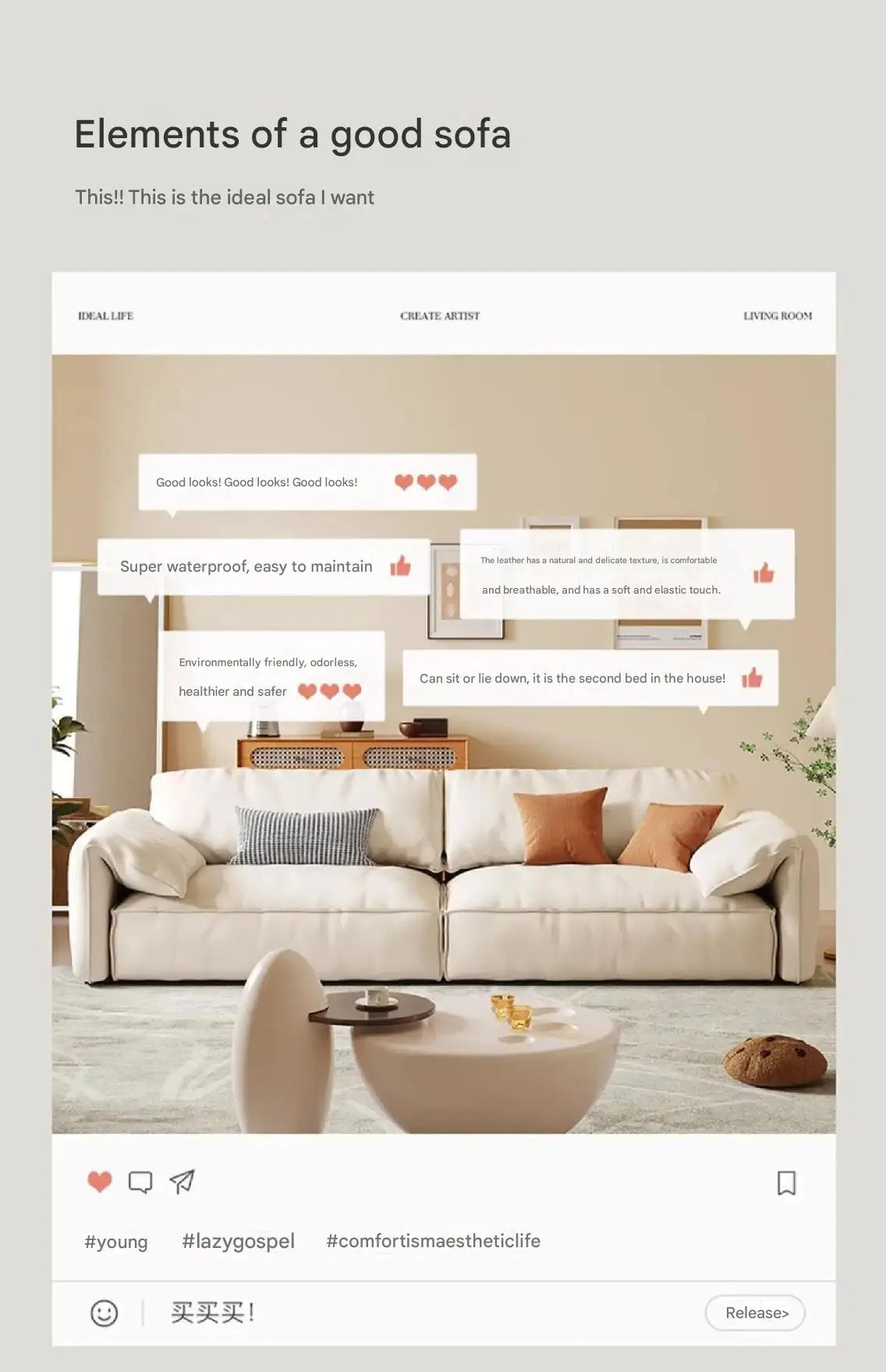 Crafted in genuine Nappa calf leather with a sleek ivory White finish for timeless elegance, a recliner that blends luxury materials with modern comfort WHIMSICAL HOME OF CREATIONS