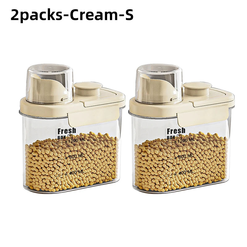 Ocean Green & Cream Double-Sealed Storage Containers – Aesthetic & Durable WHIMSICAL HOME OF CREATIONS