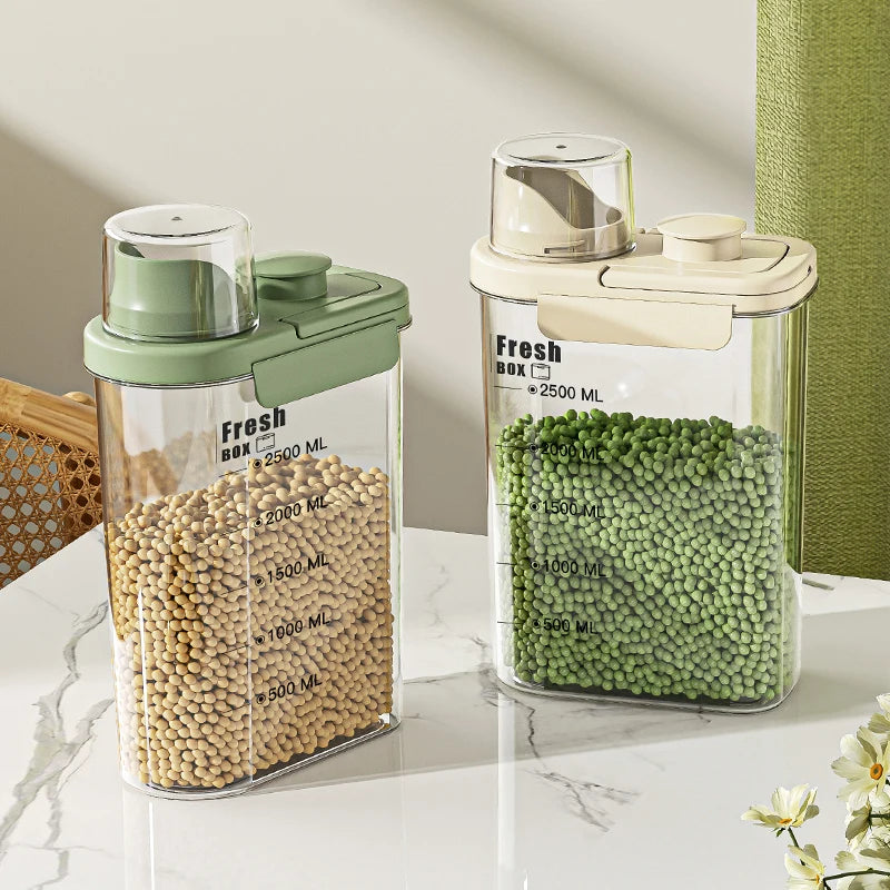 Ocean Green & Cream Double-Sealed Storage Containers – Aesthetic & Durable WHIMSICAL HOME OF CREATIONS