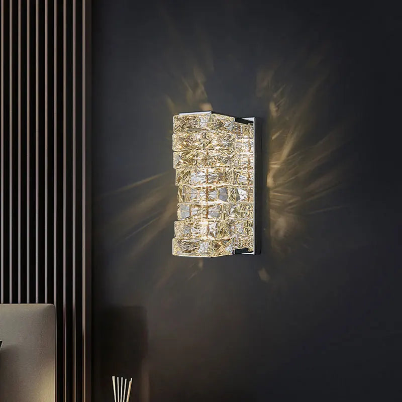 Luxury Crystal Wall Sconce – High-End K9 Crystal Light Fixture WHIMSICAL HOME OF CREATIONS