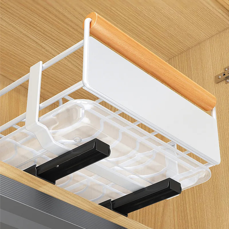 Multi-Functional Pull-Out Cabinet Drawer Organizer – Heavy-Duty Carbon Steel, No-Drill Install WHIMSICAL HOME OF CREATIONS