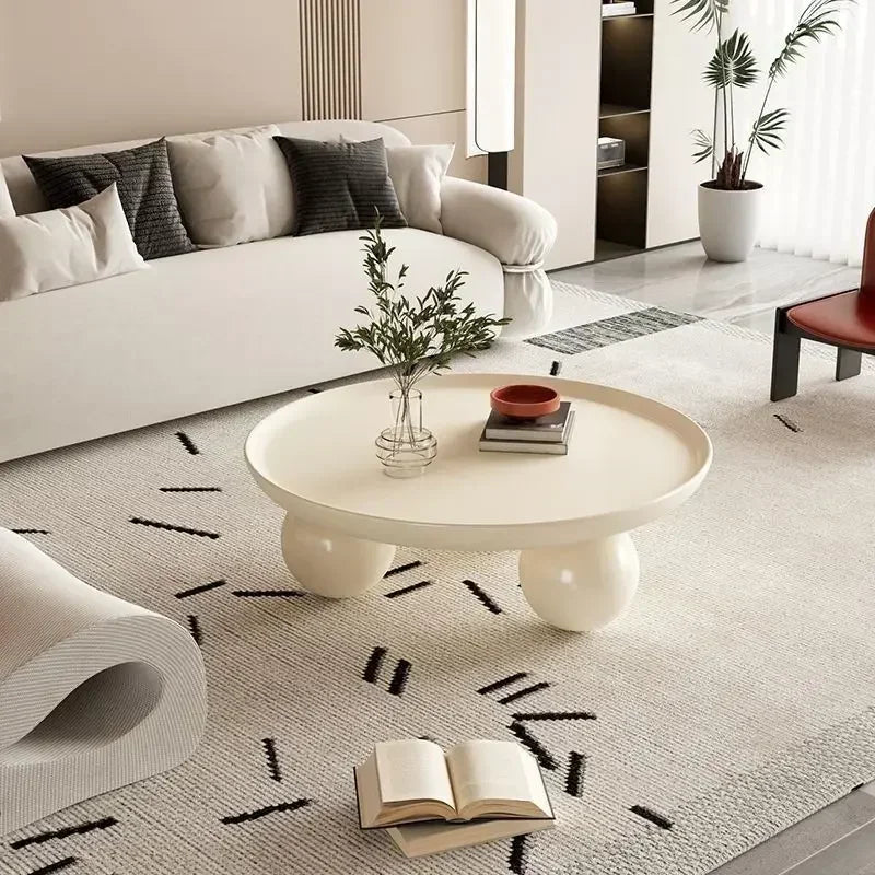 Nordic Cream Coffee Table – Light, Luxurious & Strong WHIMSICAL HOME OF CREATIONS