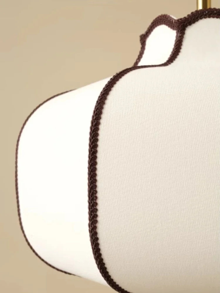 Medieval Pendant Light - Beige Fabric Shade 50cm WHIMSICAL HOME OF CREATIONS