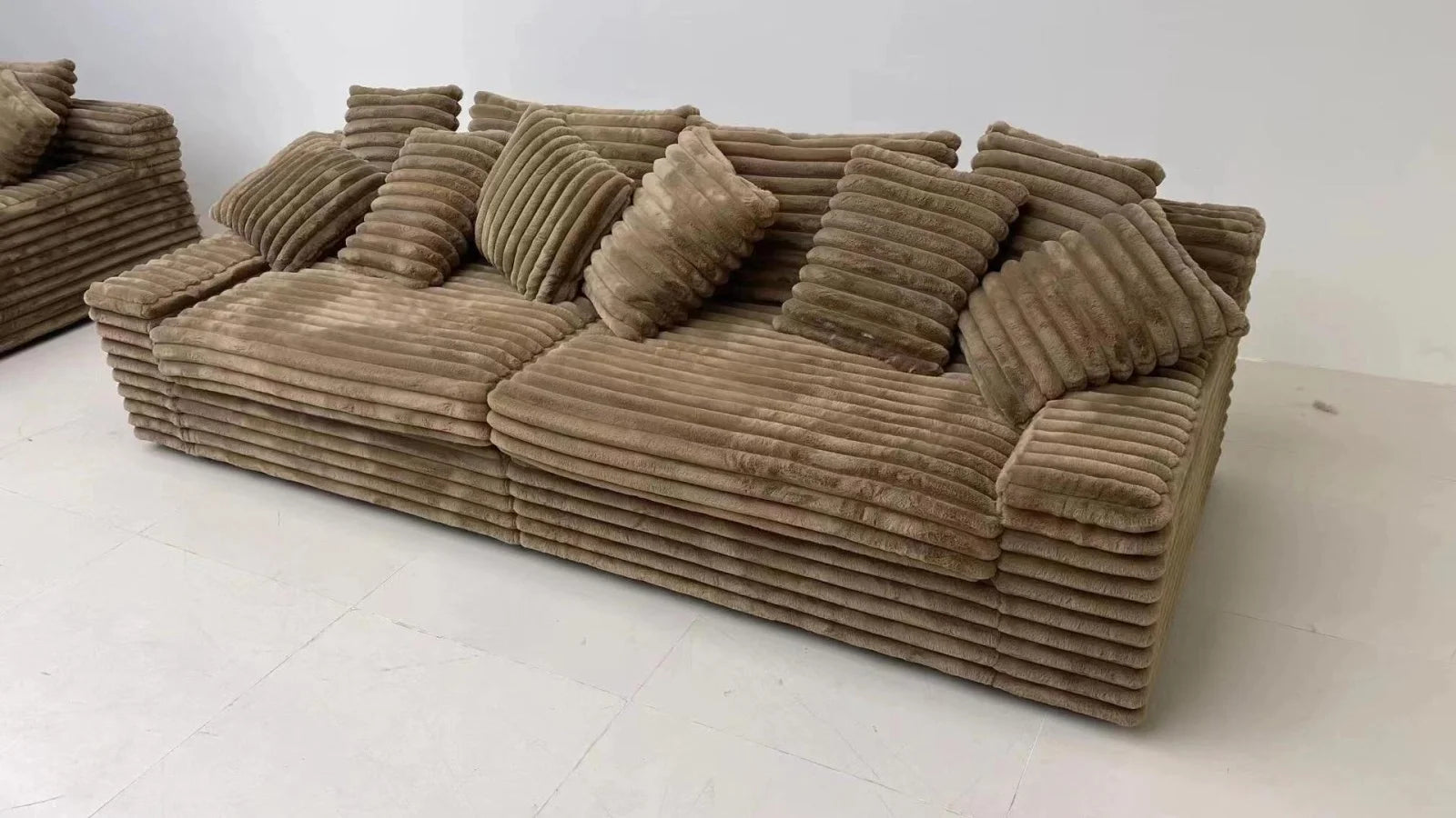 Nordic Cloud Sofa - Plush Velvet Sectional 300cm WHIMSICAL HOME OF CREATIONS