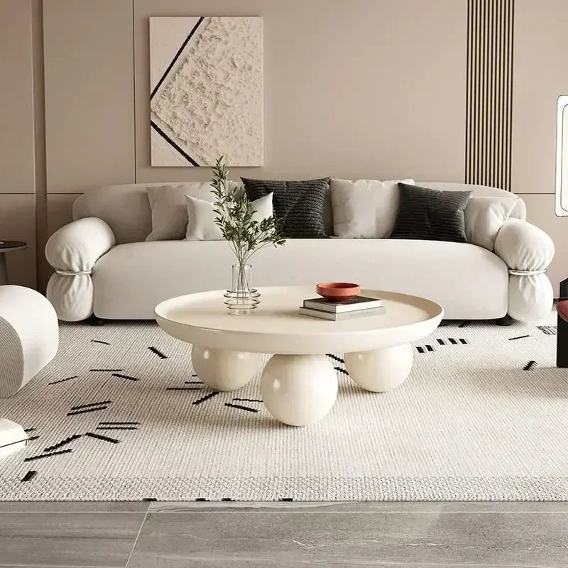 Nordic Cream Coffee Table – Light, Luxurious & Strong WHIMSICAL HOME OF CREATIONS