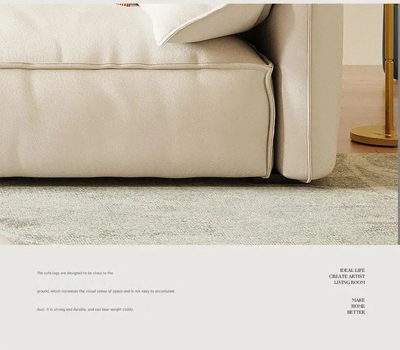 Crafted in genuine Nappa calf leather with a sleek ivory White finish for timeless elegance, a recliner that blends luxury materials with modern comfort WHIMSICAL HOME OF CREATIONS