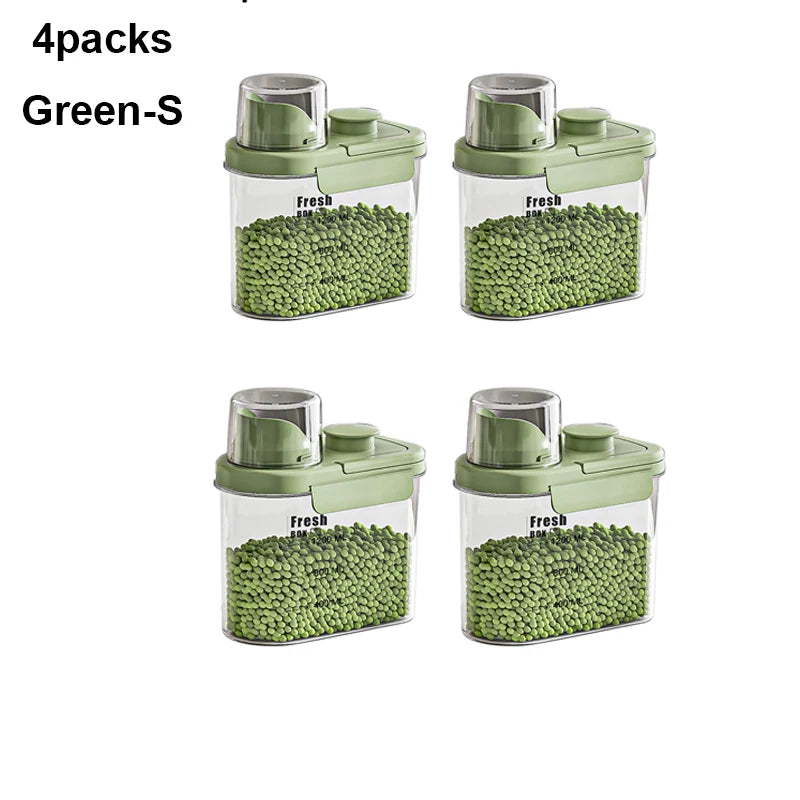 Ocean Green & Cream Double-Sealed Storage Containers – Aesthetic & Durable WHIMSICAL HOME OF CREATIONS