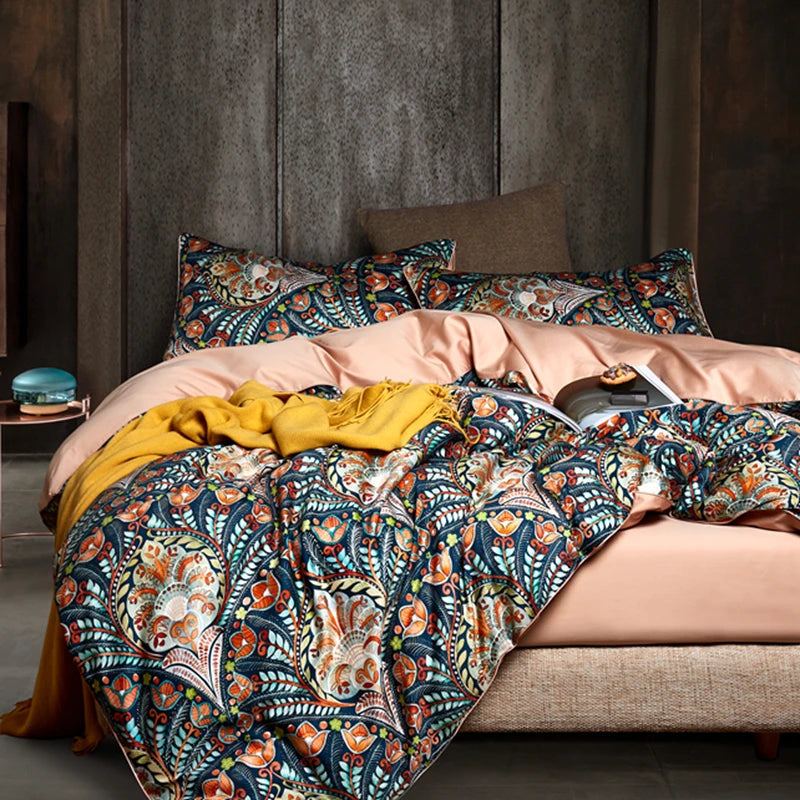 Luxury 600 TC Egyptian Cotton Bedding Set – Soft, Durable, Pastoral Elegance WHIMSICAL HOME OF CREATIONS