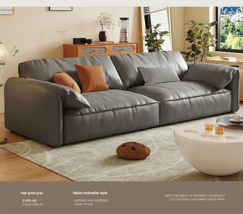 Crafted in genuine Nappa calf leather with a sleek ivory White finish for timeless elegance, a recliner that blends luxury materials with modern comfort WHIMSICAL HOME OF CREATIONS