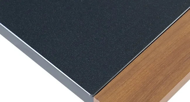 Luxury 4-Piece Aluminium Faux-Wood Outdoor Lounge Set — Modern Californian Minimalist Design WHIMSICAL HOME OF CREATIONS