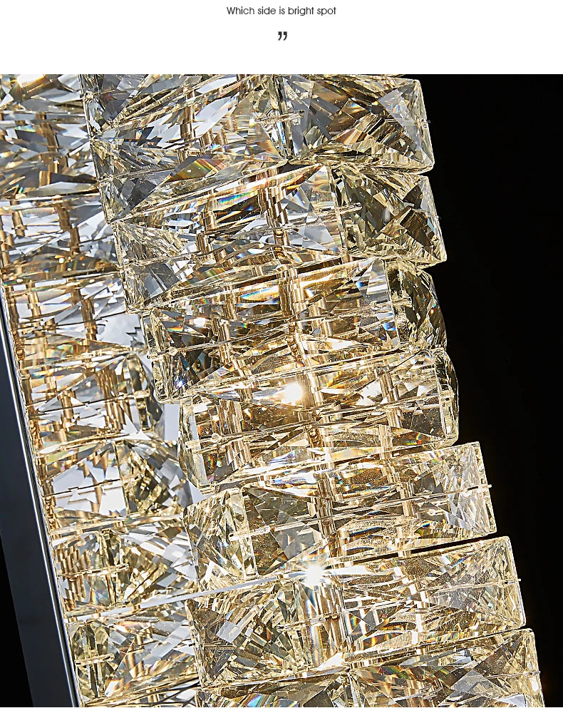Luxury Crystal Wall Sconce – High-End K9 Crystal Light Fixture WHIMSICAL HOME OF CREATIONS