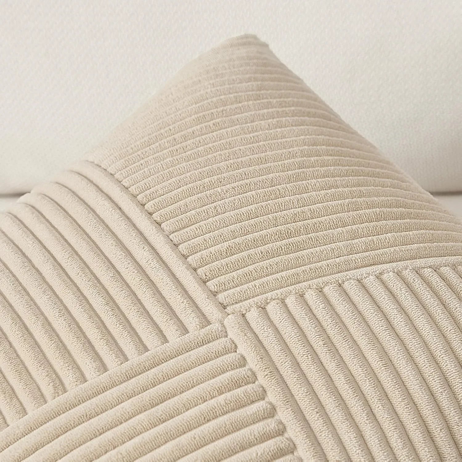 Luxurious Velvet Corduroy Patchwork Pillow Covers – 45x45cm WHIMSICAL HOME OF CREATIONS