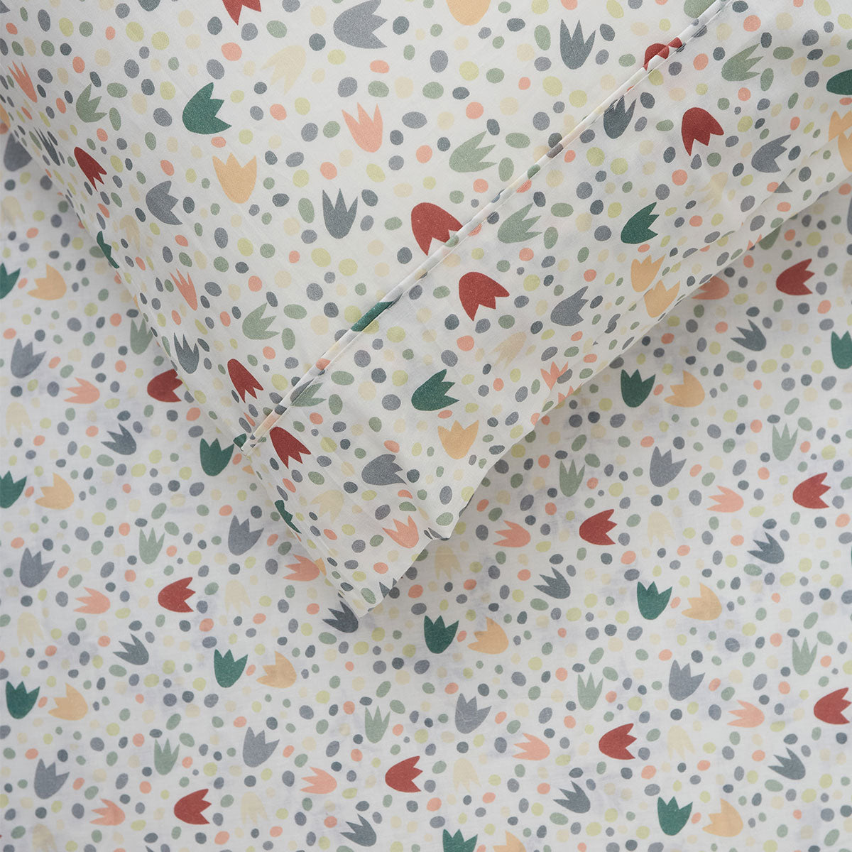 Dino Mania Green Cotton Sheet Set – Kids King Single Dinosaur Bedding by Happy Kids