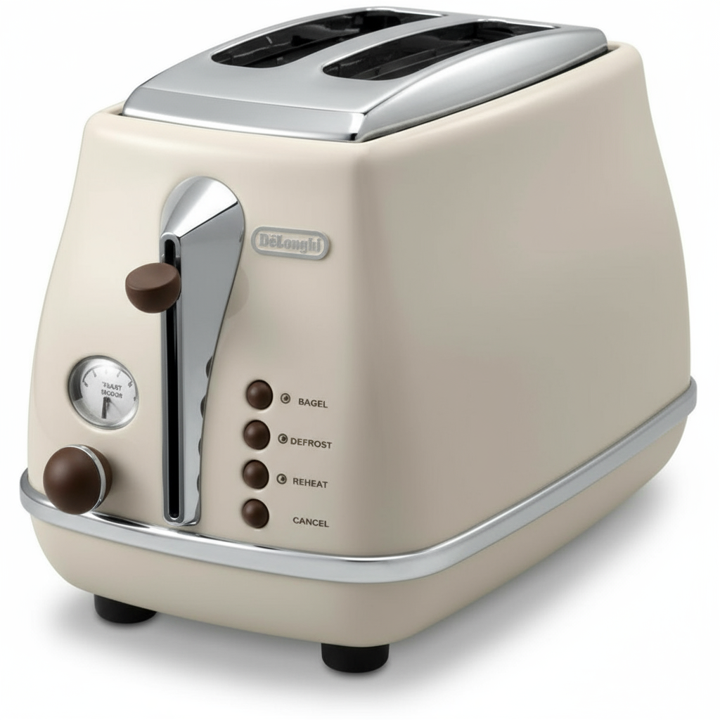 Beige Toaster Close-up