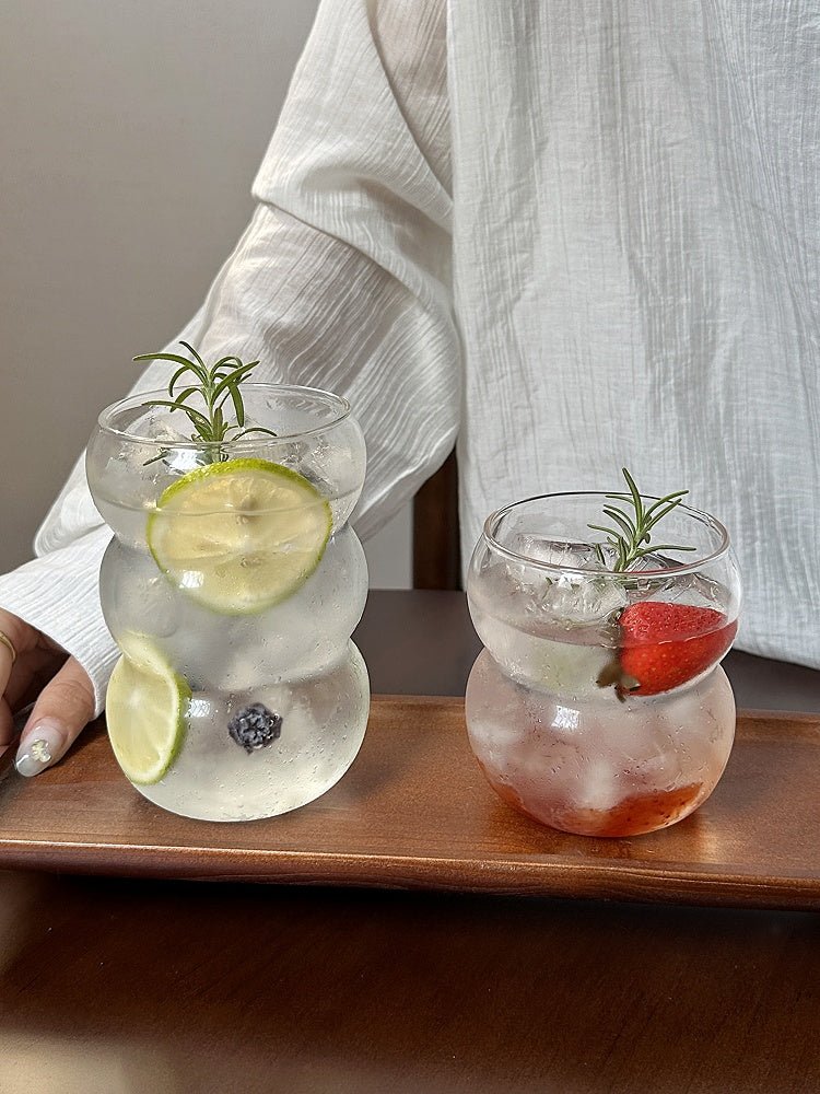 Luxury Bubble Shaped Glass Coffee Cups – Elegant Heat-Resistant Cups for Coffee & Tea (380ml/550ml)