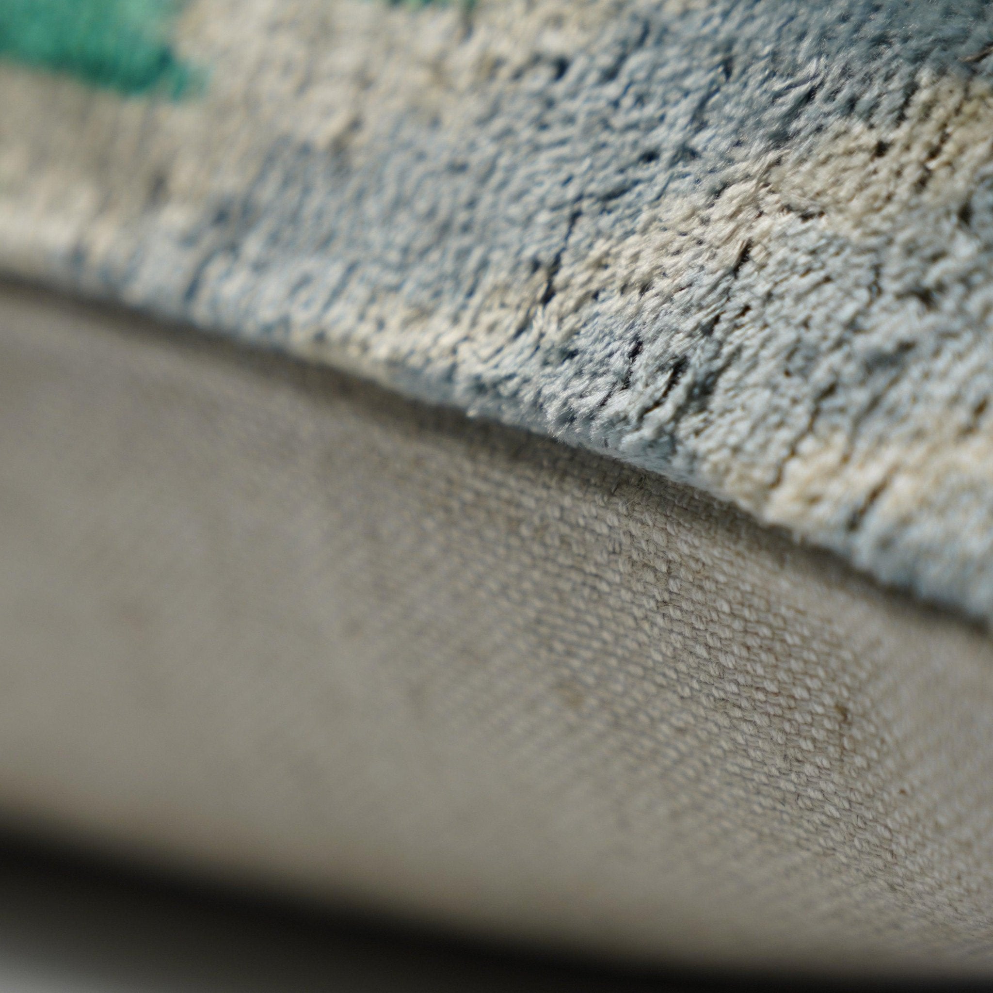 Canvello Unique Green Pillows + Down Insert 16"x16"-4